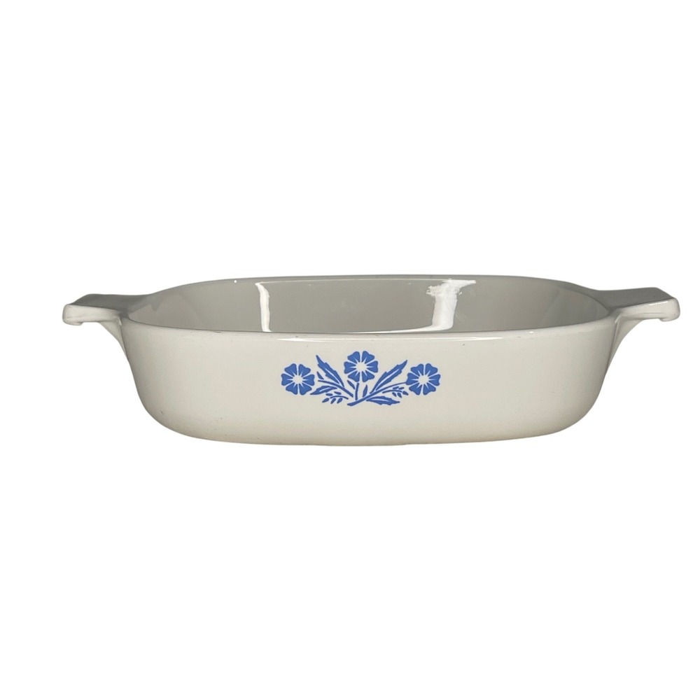 Vintage Corning Ware Blue Cornflower 7 Inch Square Casserole Dish P-7-B